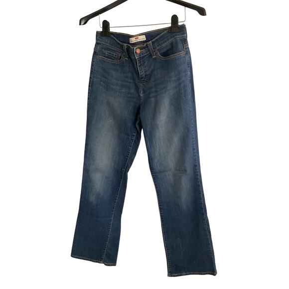 Levi's Women's Jeans 8 Blue 512 Bootcut Denim Perfectly Slimming High Rise - Picture 1 of 10